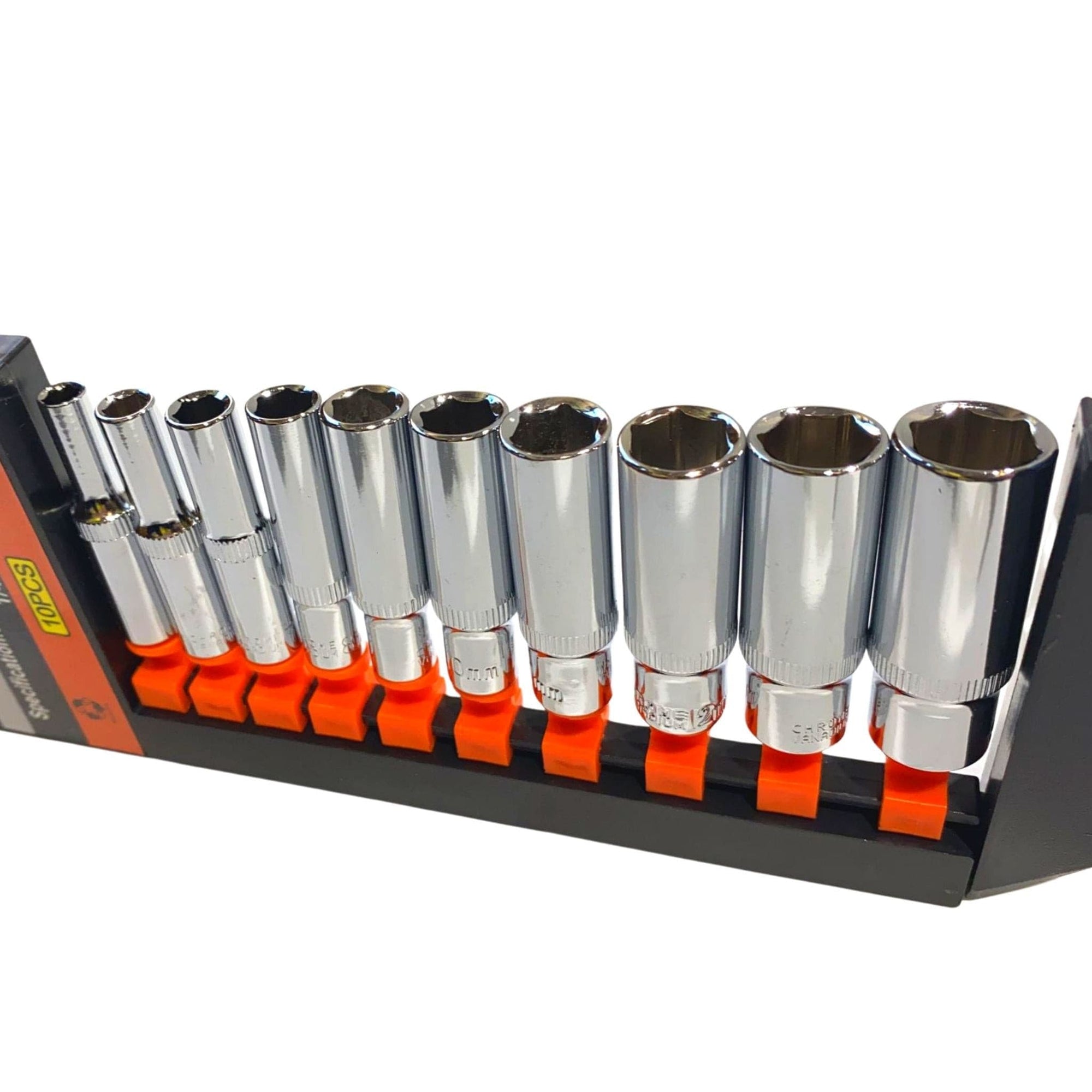 1/4" Rail Socket Set - 10 Pieces - South East Clearance Centre