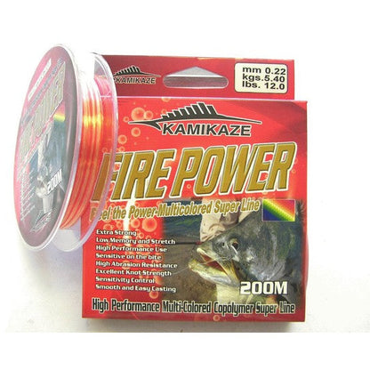 Bluewater FIREPOWER Super Line 200m 12lb Red & Yellow - South East Clearance Centre