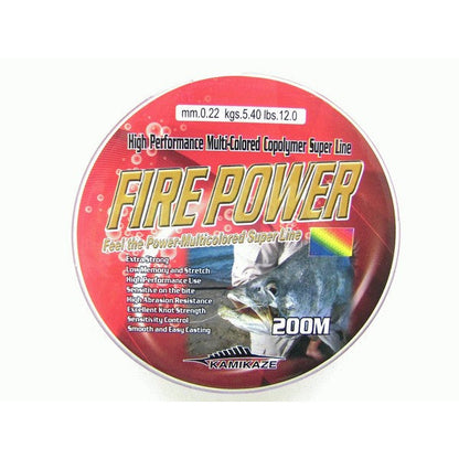 Bluewater FIREPOWER Super Line 200m 12lb Red & Yellow - South East Clearance Centre