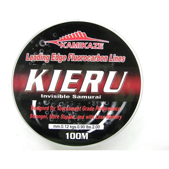 KAMIKAZE KIERU Fluorocarbon-Fluoro Carbon Leader 100m 2lb - South East Clearance Centre