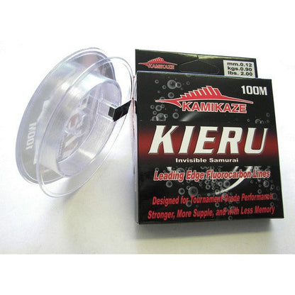 KAMIKAZE KIERU Fluorocarbon-Fluoro Carbon Leader 100m 2lb - South East Clearance Centre