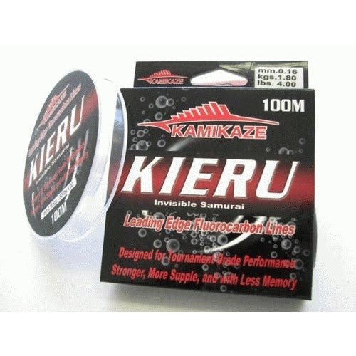 KAMIKAZE KIERU Fluorocarbon-Fluoro Carbon Leader 100m 4lb - South East Clearance Centre