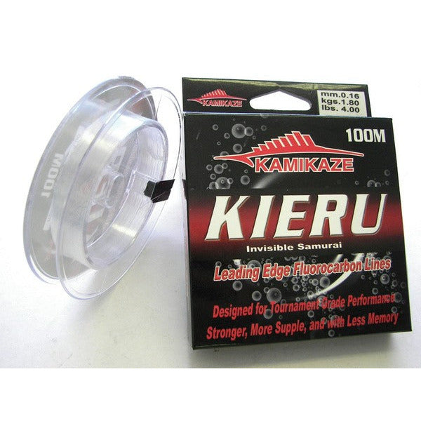 KAMIKAZE KIERU Fluorocarbon-Fluoro Carbon Leader 100m 4lb - South East Clearance Centre