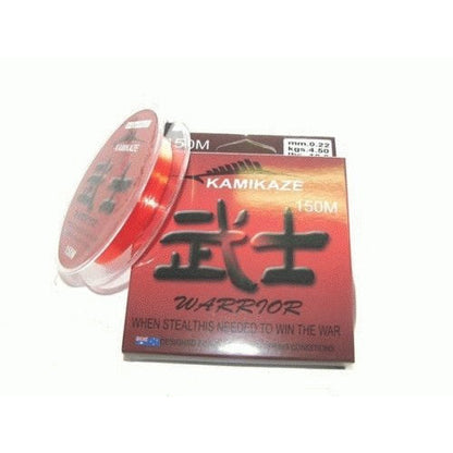 Kamikaze WARRIOR Japanese SuperGradeLine 150m 10lb RED - South East Clearance Centre