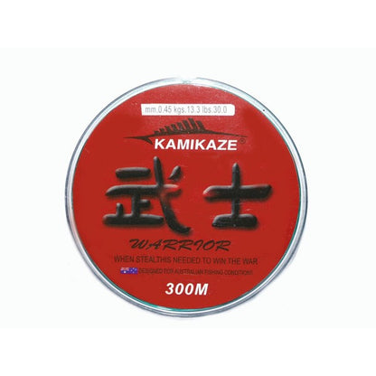 Kamikaze WARRIOR Japanese SuperGradeLine 300m 30lb GREEN - South East Clearance Centre