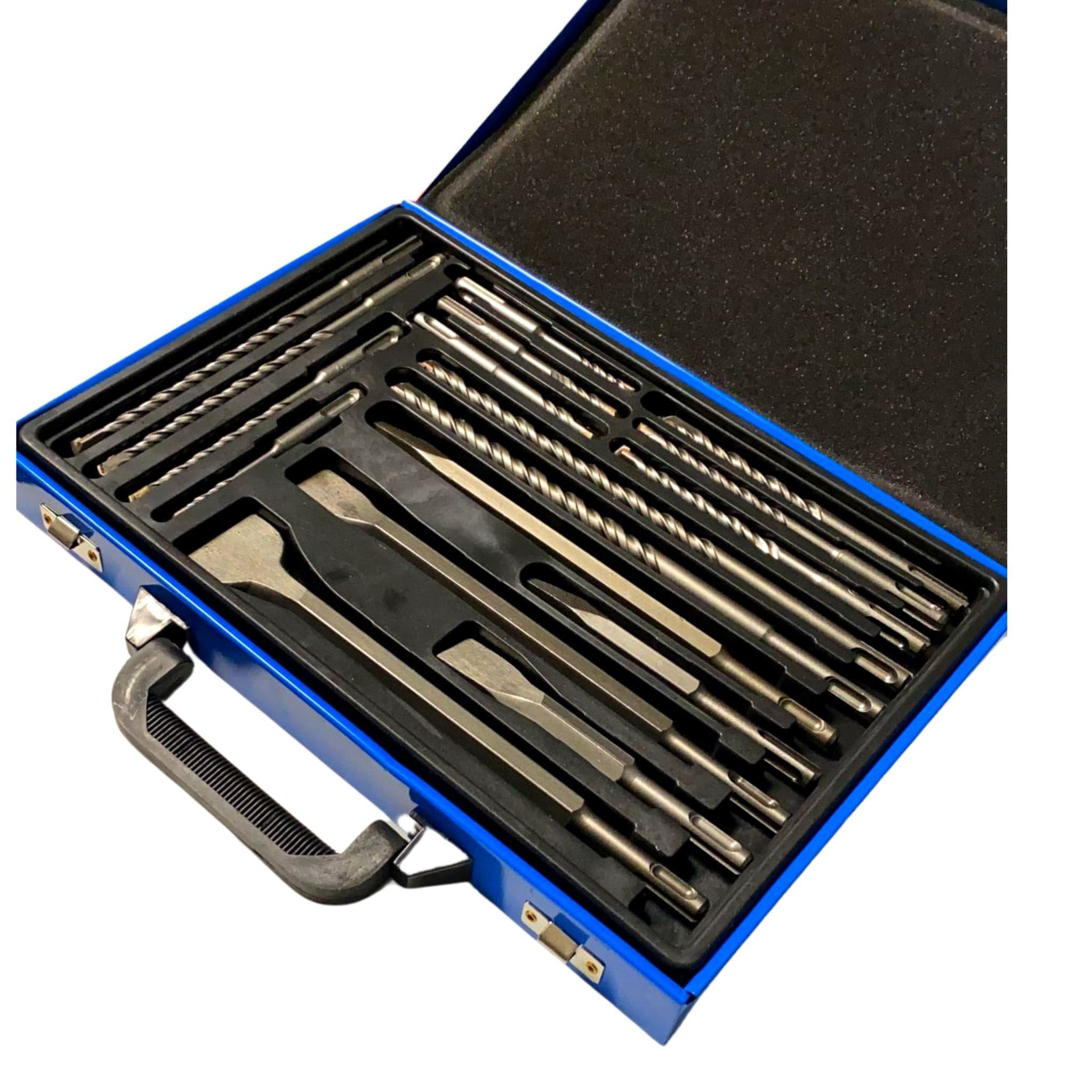 17 piece Sds Hammer Drill Bit Set With Metal Case - South East Clearance Centre