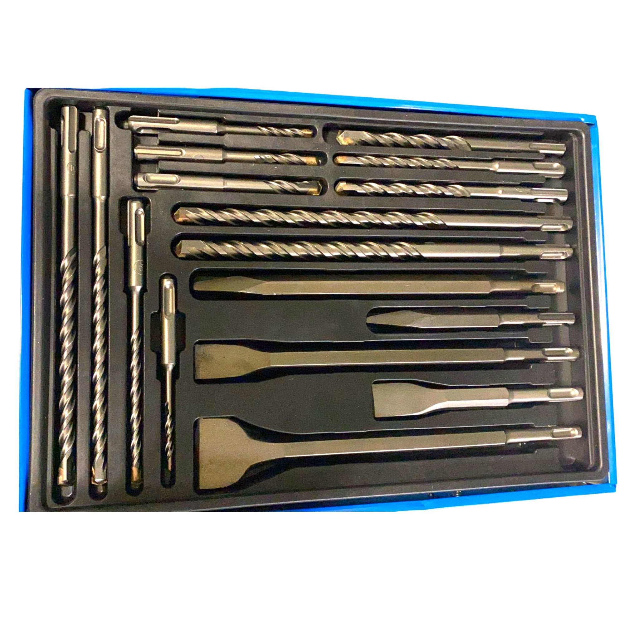 17 piece Sds Hammer Drill Bit Set With Metal Case - South East Clearance Centre