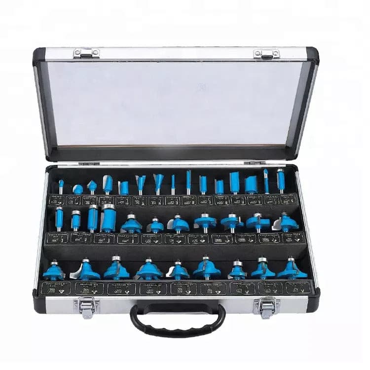 35 piece  Shank Router Bit Set With Case - South East Clearance Centre