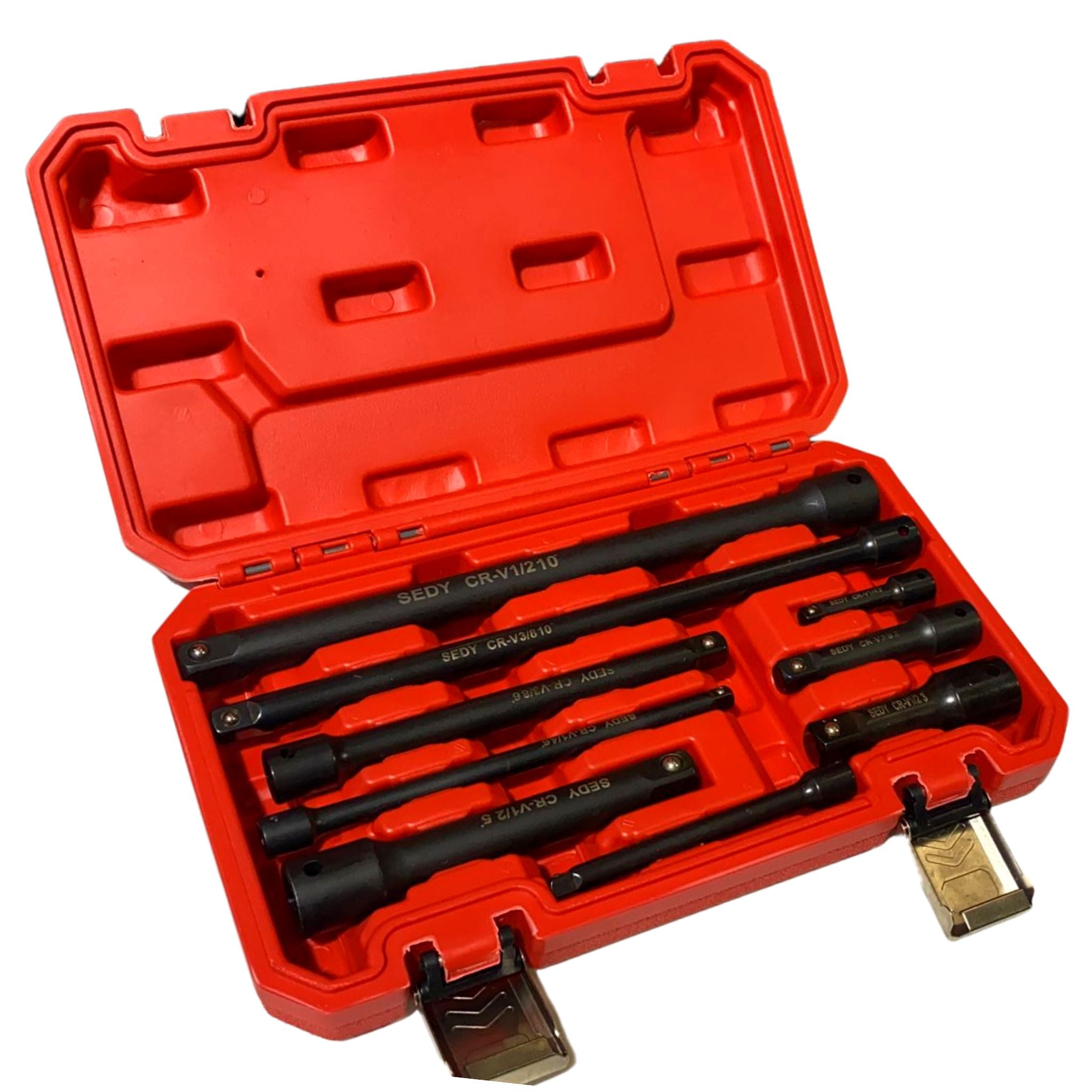 9 Piece Extension Bar Set | 1/4", 3/8" & 1/2" Drive Socket Extension - South East Clearance Centre