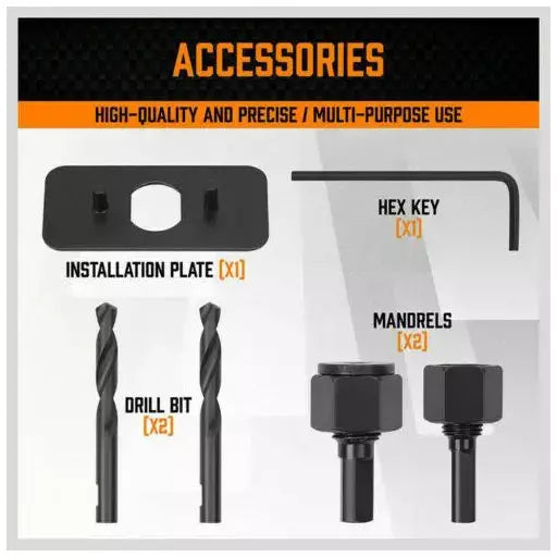 17 Piece Hole Saw Set |19-152mm | Drilling | Cutting For Soft Wood PVC Board - South East Clearance Centre