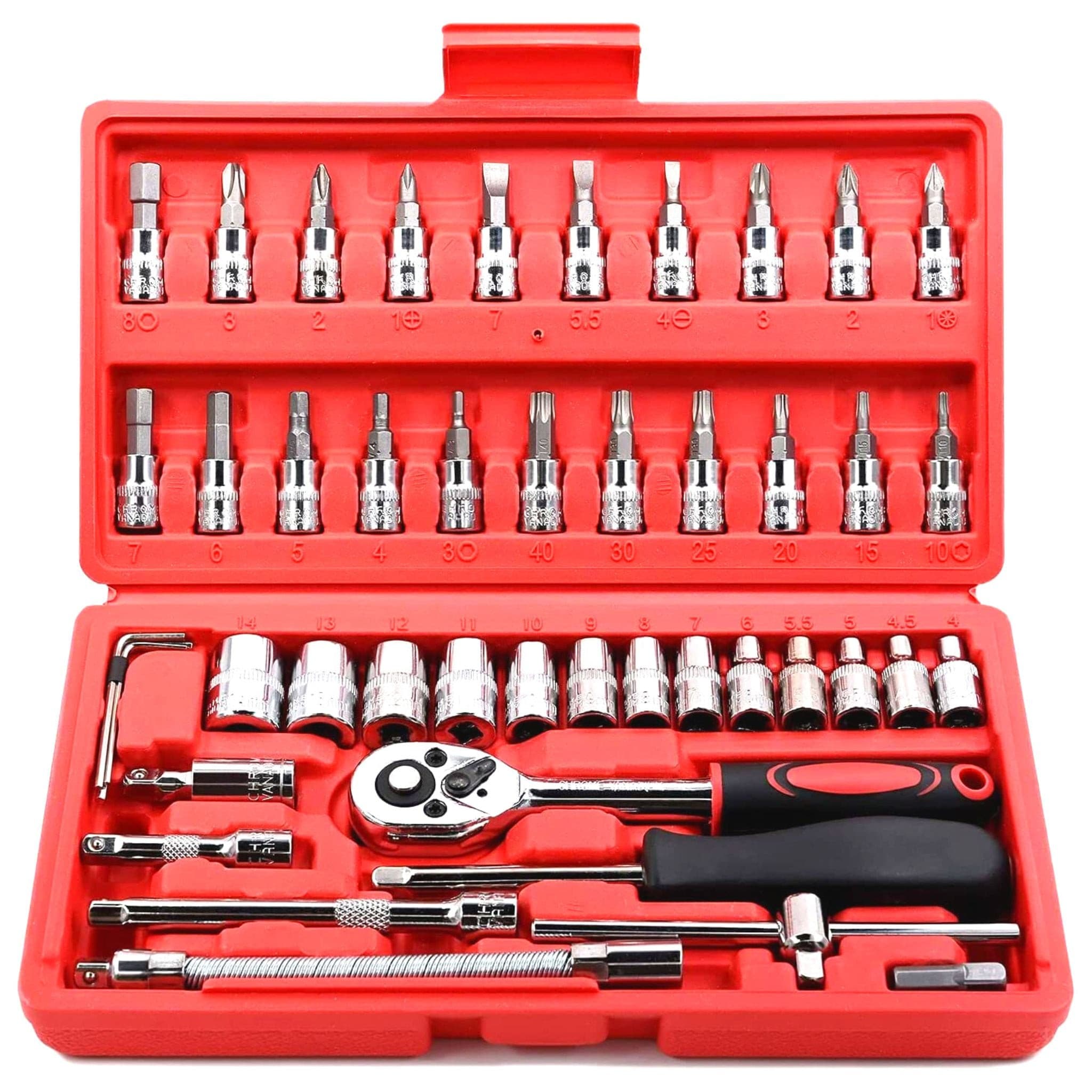 46 piece 1/4” drive socket set - South East Clearance Centre