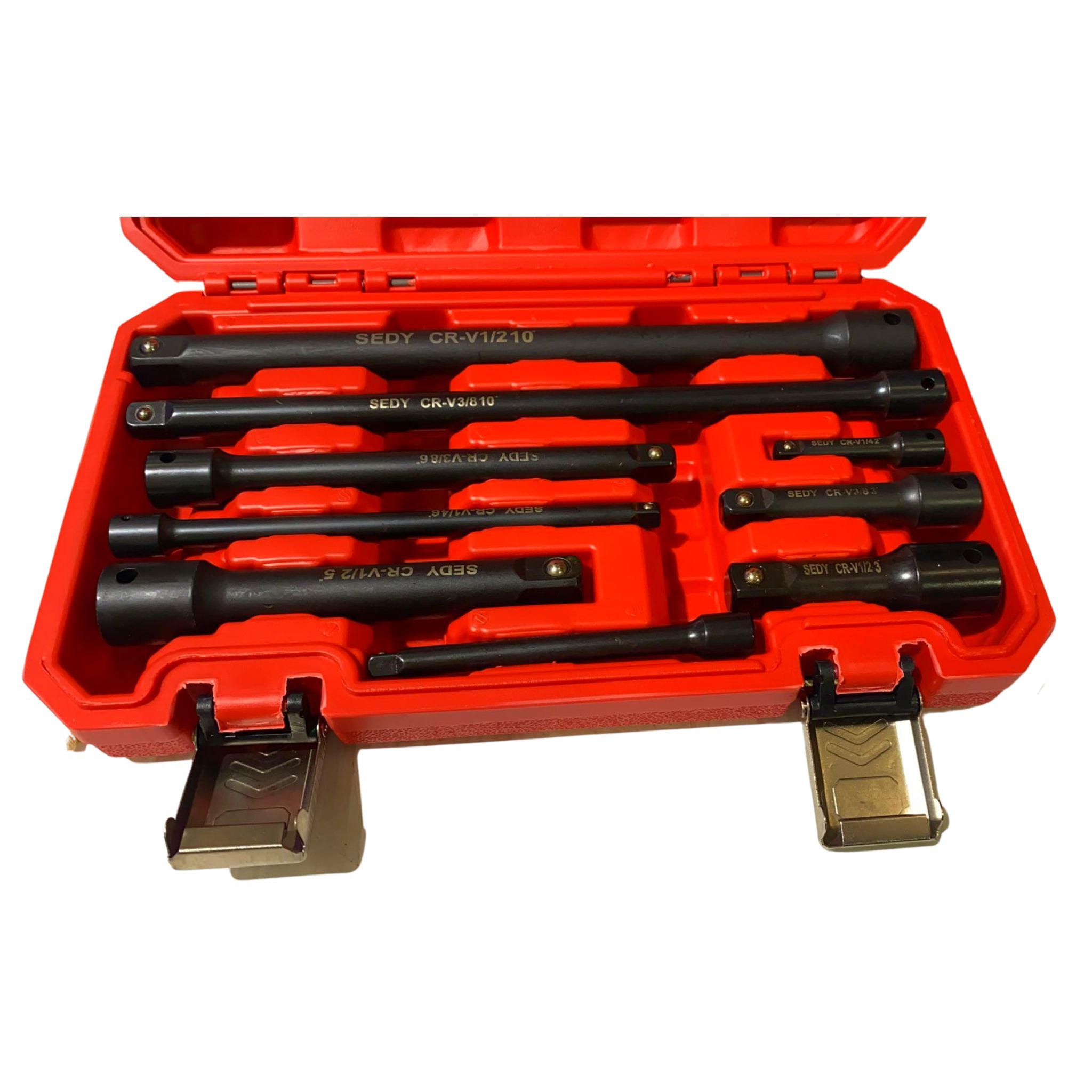 9 Piece Extension Bar Set | 1/4", 3/8" & 1/2" Drive Socket Extension - South East Clearance Centre