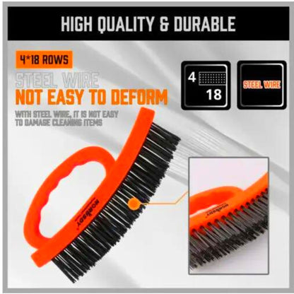 Wire Scratch Brush 6.5 “ | Durable Steel Wire | Comfortable Handle - South East Clearance Centre