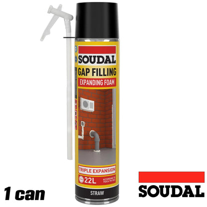 Soudal Gap Filling Expanding Foam | Triple Expansion - 500ml - South East Clearance Centre