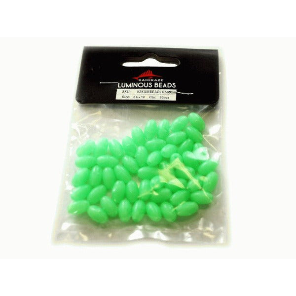 Kamikaze Lumonious Beads 6mmx10mm - 50 Pk - South East Clearance Centre