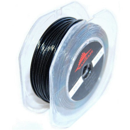 KAMIKAZE 1x7 Coated Black Wire 400lb 25m with Crimps - South East Clearance Centre