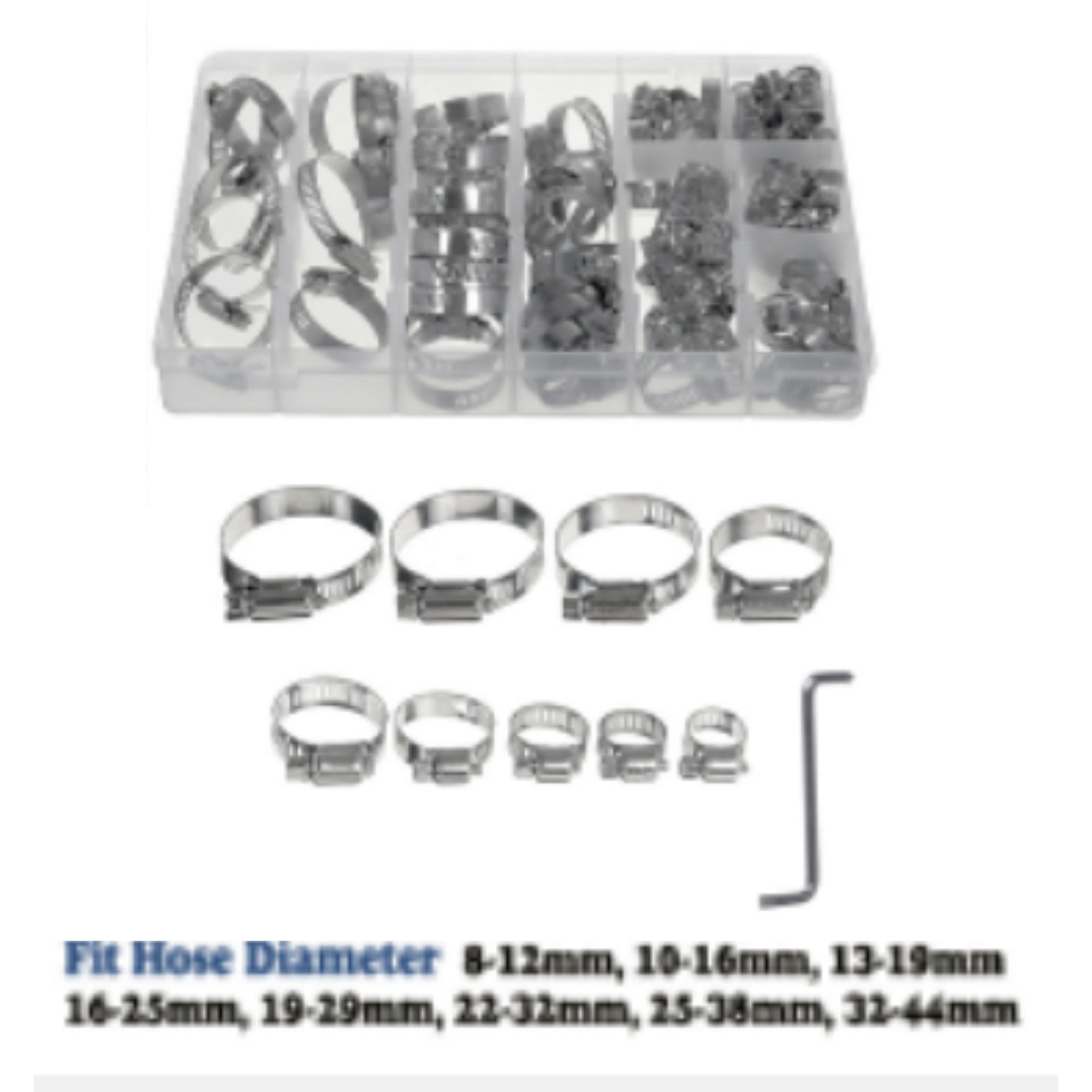 91 Piece Stainless Steel Hose Clamp Set - South East Clearance Centre