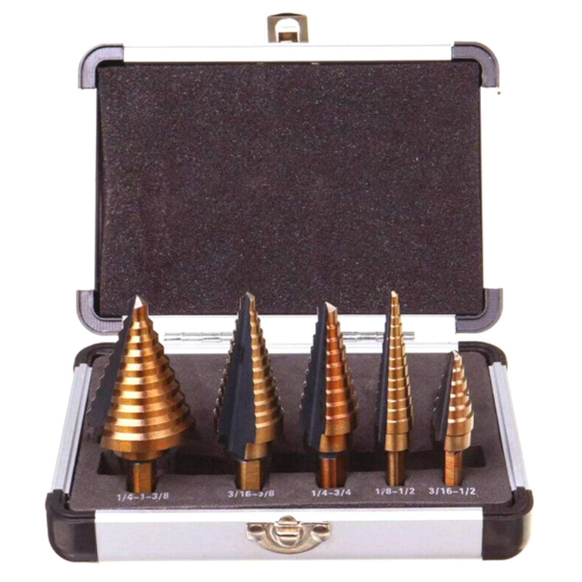 5 Piece HSS Step Drill Bit Set - South East Clearance Centre