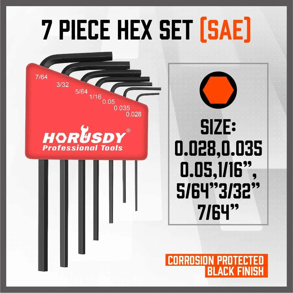 7 Piece Mini Hex Key Set | Imperial - South East Clearance Centre