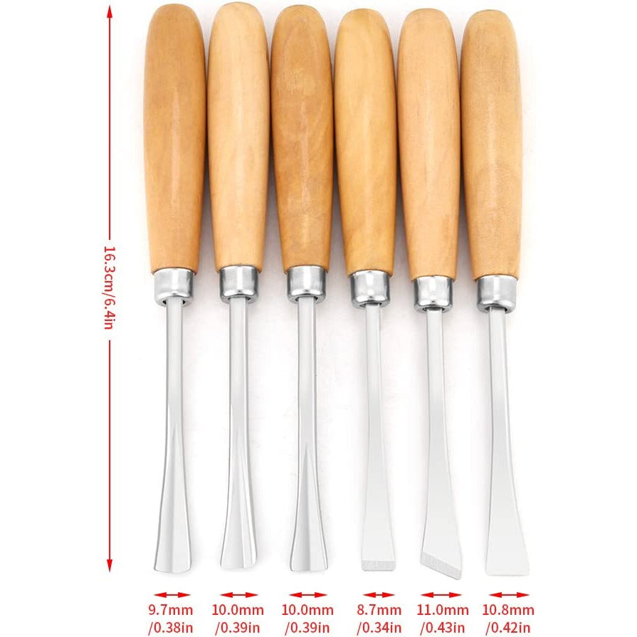 6 Piece Wood Carving Sculpting Set - South East Clearance Centre