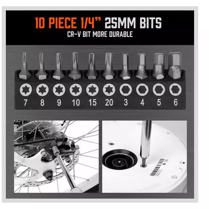 44-Piece Magnetic Screwdriver Set with Go-Thru Steel Blades | High Torque - South East Clearance Centre