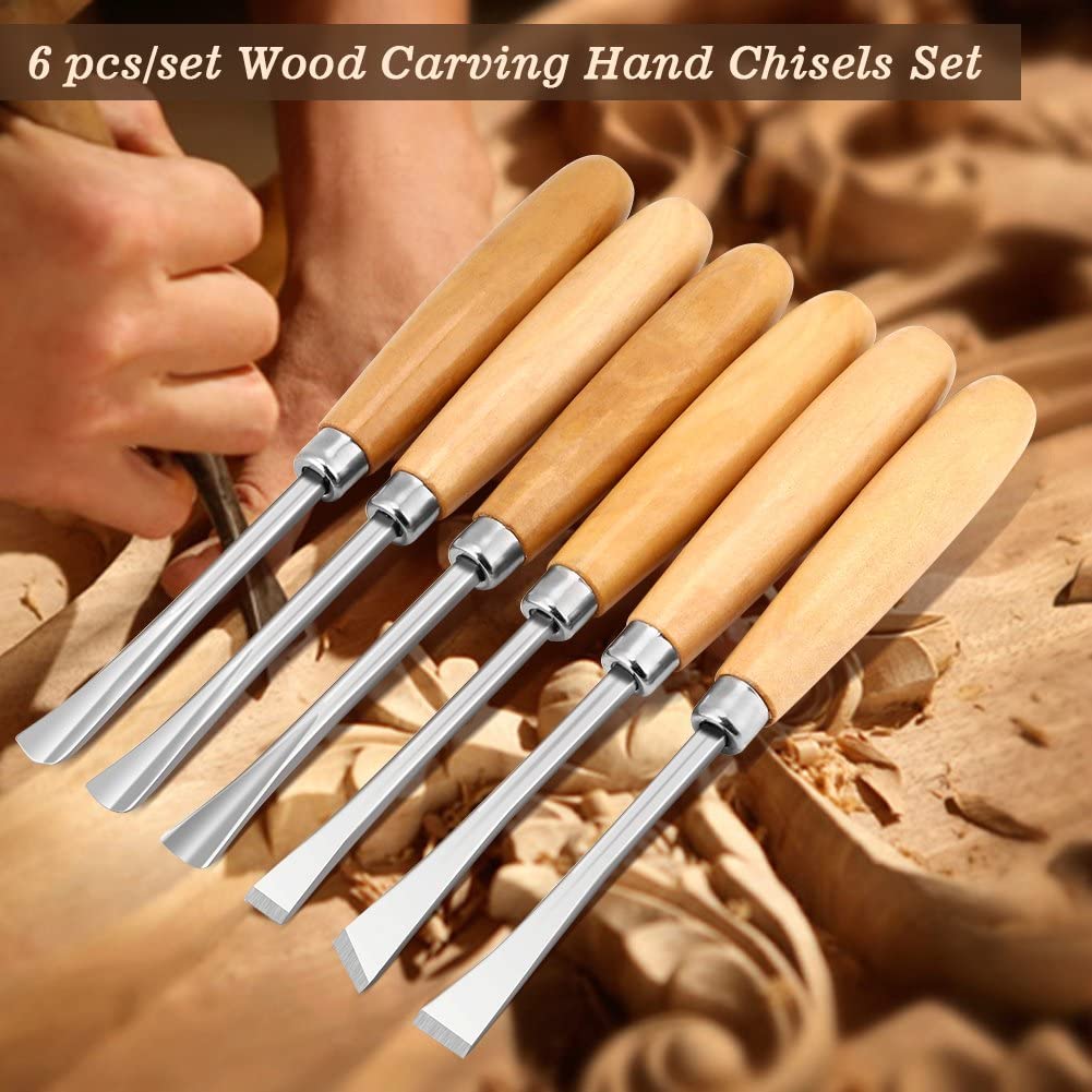 6 Piece Wood Carving Sculpting Set - South East Clearance Centre