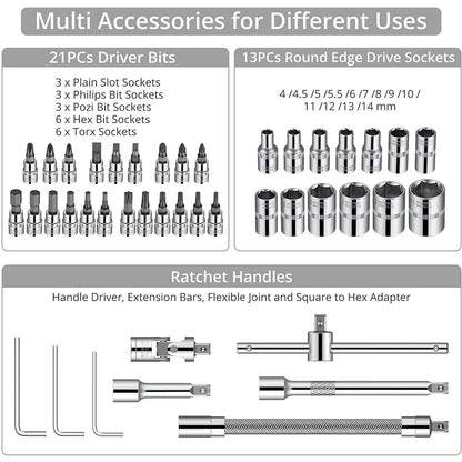 46 piece 1/4” drive socket set - South East Clearance Centre