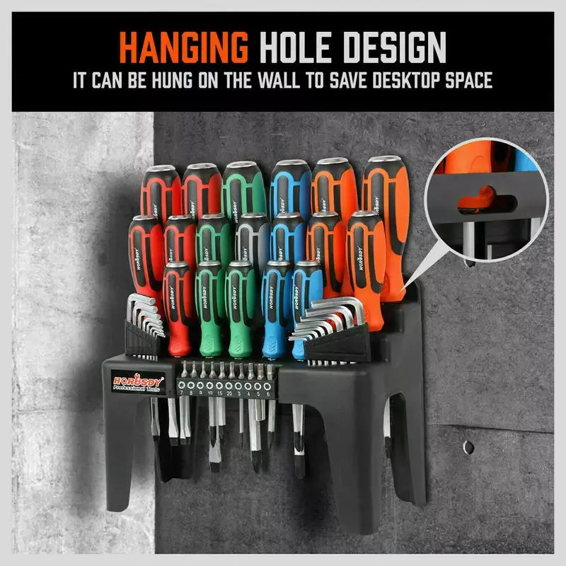 44-Piece Magnetic Screwdriver Set with Go-Thru Steel Blades | High Torque - South East Clearance Centre