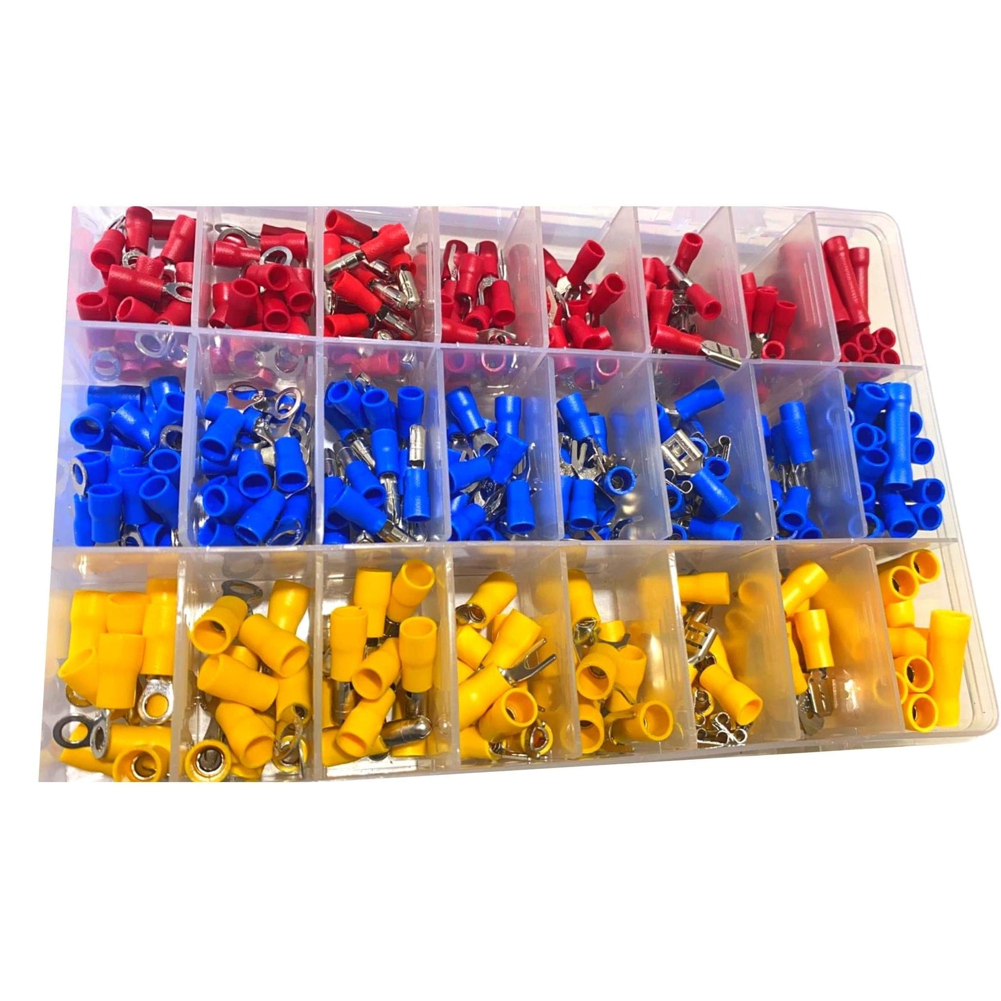 400 Pieces Assorted Crimp Spade Terminal Insulated Electrical Wire Connector Kit - South East Clearance Centre