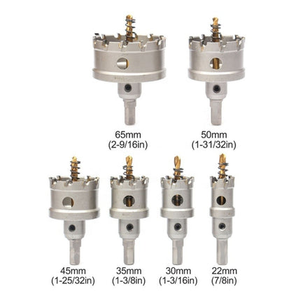 6 Piece Hole Saw Kit for Metal and Stainless Steel - South East Clearance Centre