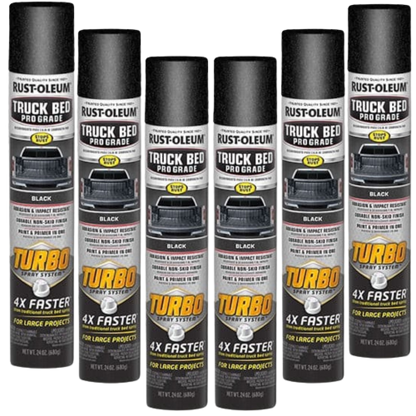 6 Pack - AUTOMOTIVE Rust-Oleum Truck Bed Pro Grade with Turbo Spray System - South East Clearance Centre