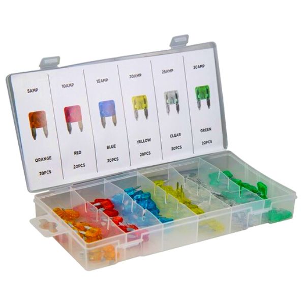 120 Piece Automotive Fuse Assortment - South East Clearance Centre