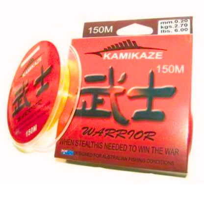 Kamikaze WARRIOR Japanese Super Grade Line | 150m | 6lb ORANGE - South East Clearance Centre