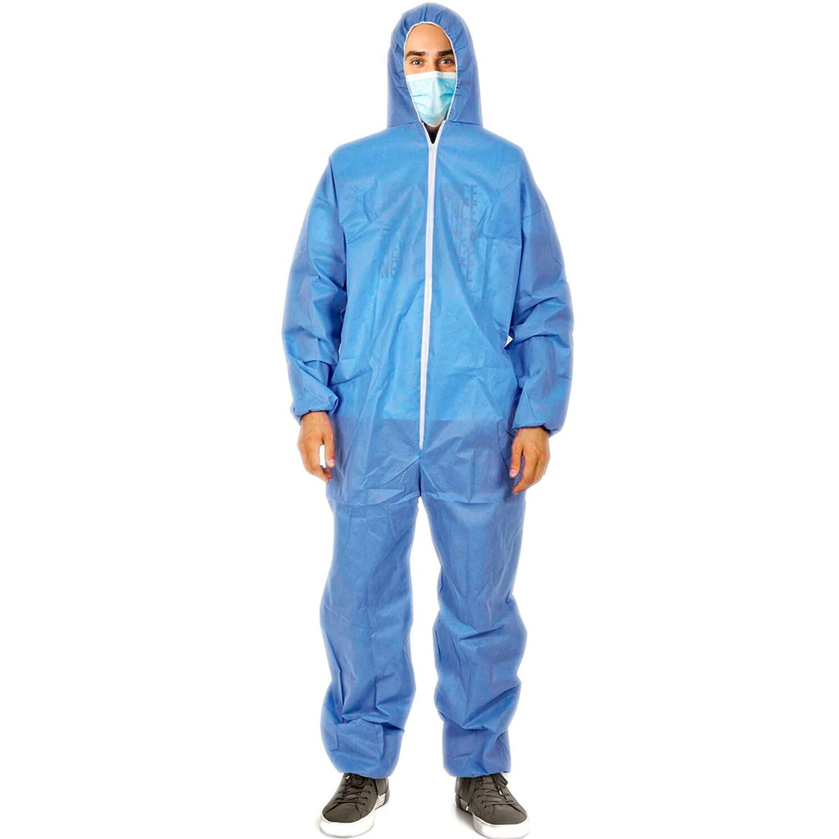 Blue Disposable Protective Overalls | Isolation Clothing | Exposure ...