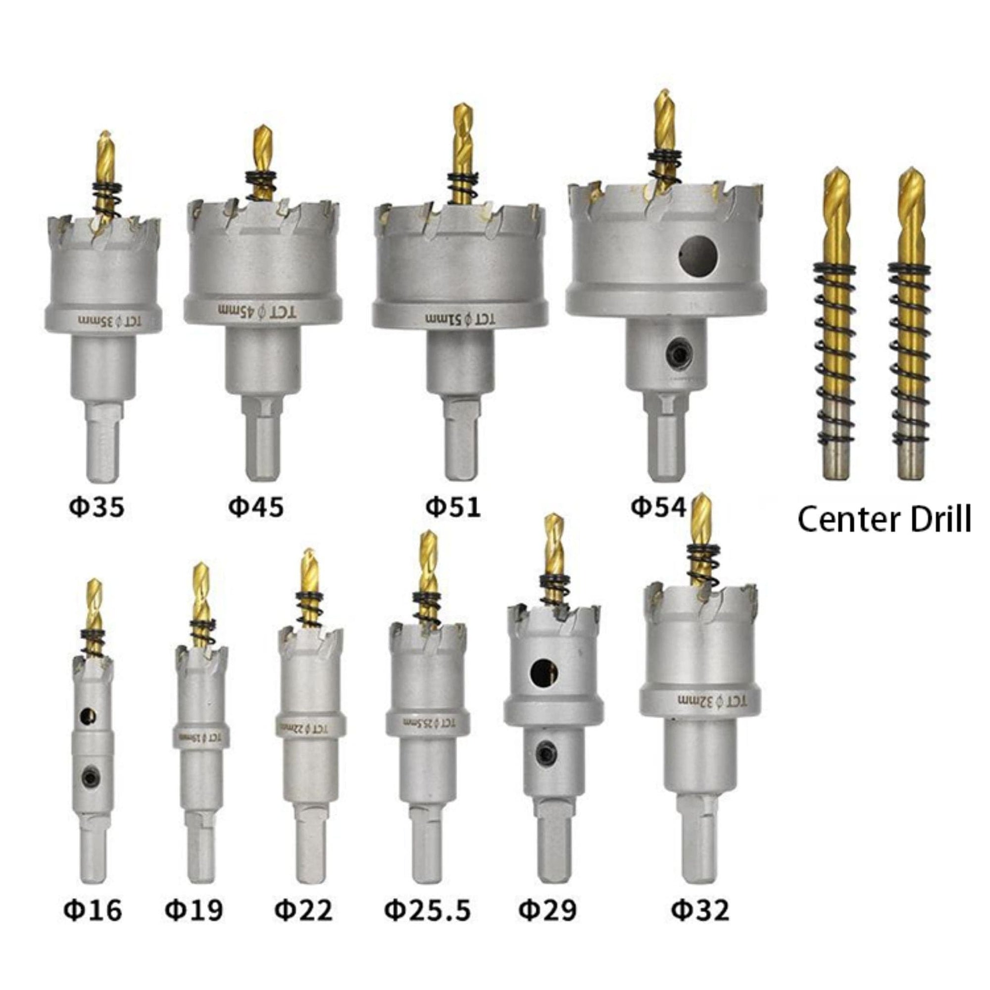 10 Piece Hole Saw Kit for Metal and Stainless Steel - South East Clearance Centre