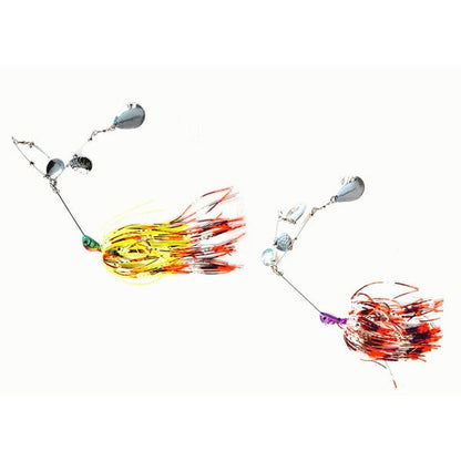 KAMIKAZE Quad Spin Arama Spinner Baits 14gr w plastic-2PkA - South East Clearance Centre