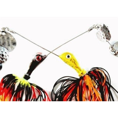 KAMIKAZE Quad Spin Arama Spinner Baits 10gr w plastic-2PkC - South East Clearance Centre