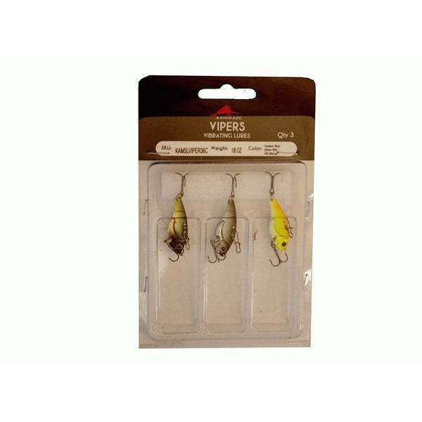 KAMIKAZE Metal Blades - Vibrating Lures 3 Pk C  - 3.6gr -Color varied - South East Clearance Centre