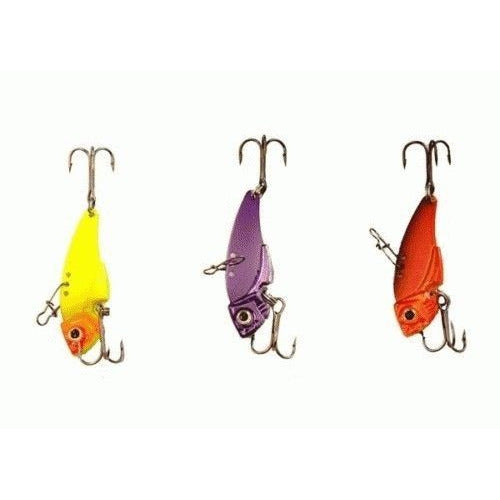 KAMIKAZE Metal Blades - Vibrating Lures 3 Pk B  - 7.5gr -Color varied - South East Clearance Centre