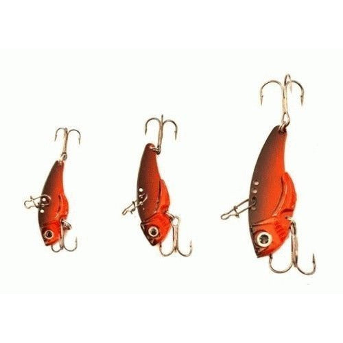 KAMIKAZE Metal Blades - Vibrating Lures 3 PkH (Orange Nighmare) - South East Clearance Centre