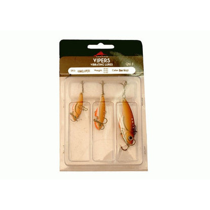 KAMIKAZE Metal Blades - Vibrating Lures 3 PkI (Brown Mongrel) - South East Clearance Centre