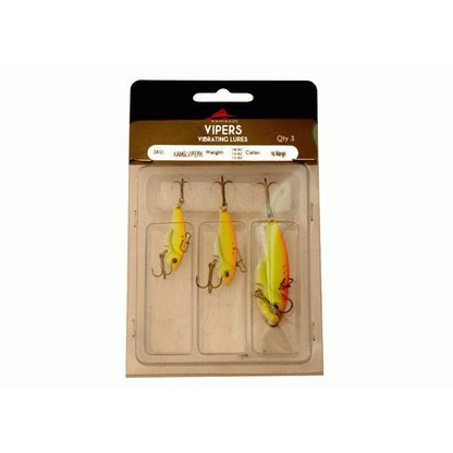 KAMIKAZE Metal Blades - Vibrating Lures 3 PkK (HS Mango) - South East Clearance Centre