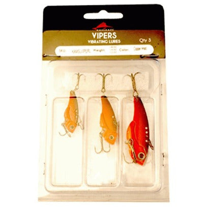 KAMIKAZE Metal Blades - Vibrating Lures 3 PkL (Copper Head) - South East Clearance Centre