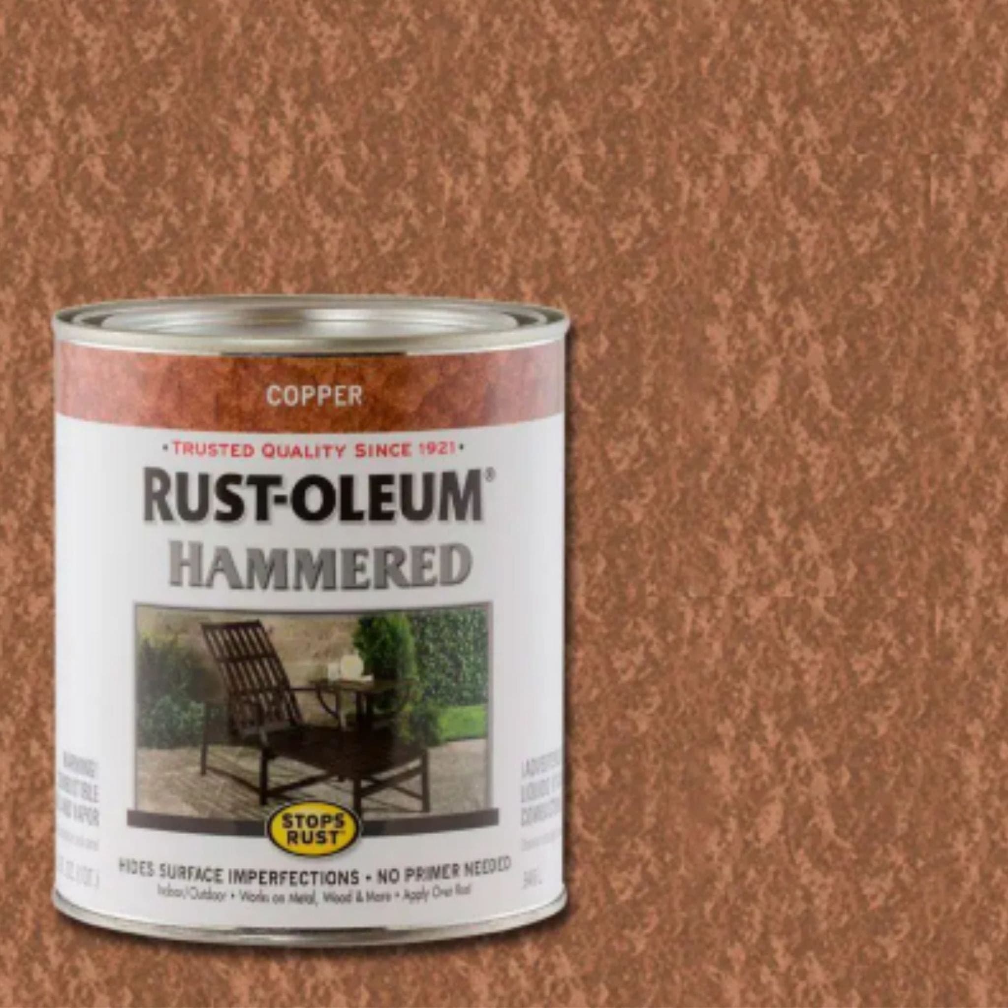 Rustoleum Stops Rust Hammered Paint - 946ml (2 PACK) - Copper - South East Clearance Centre