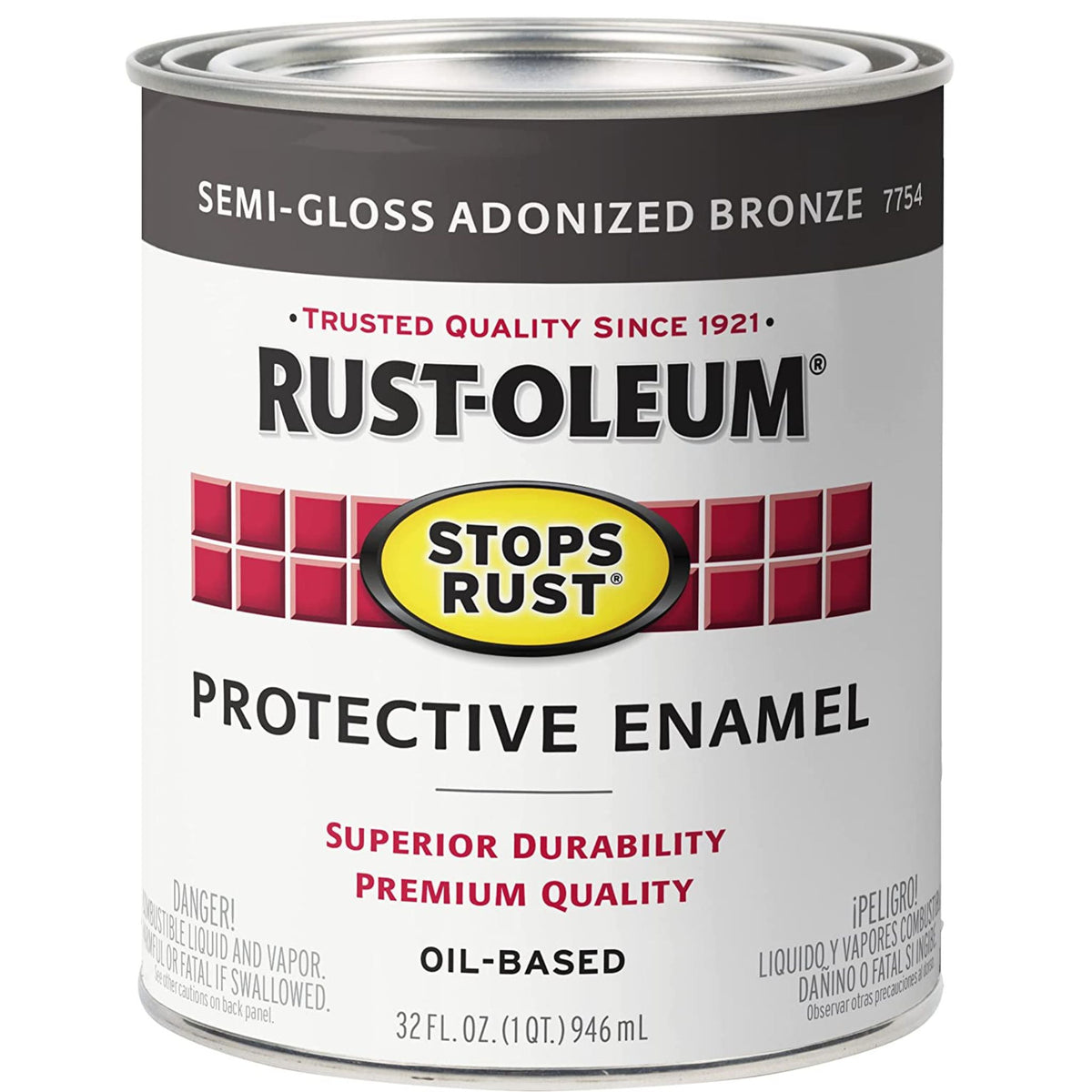 Rustoleum Stops Rust SEMI-Gloss Anodized Bronze - Quart 946mL | 7754502 - South East Clearance Centre