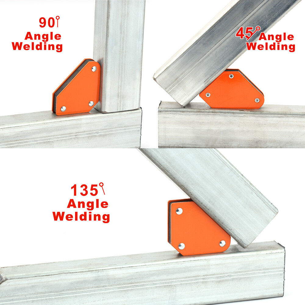 4 Piece Welding Magnet Magnetic Square Welder Holders | Arrow Clamp | 45 90 135° 4.5KG 10LB - South East Clearance Centre