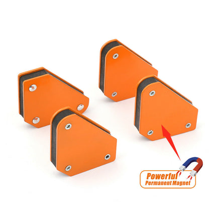 4 Piece Welding Magnet Magnetic Square Welder Holders | Arrow Clamp | 45 90 135° 4.5KG 10LB - South East Clearance Centre