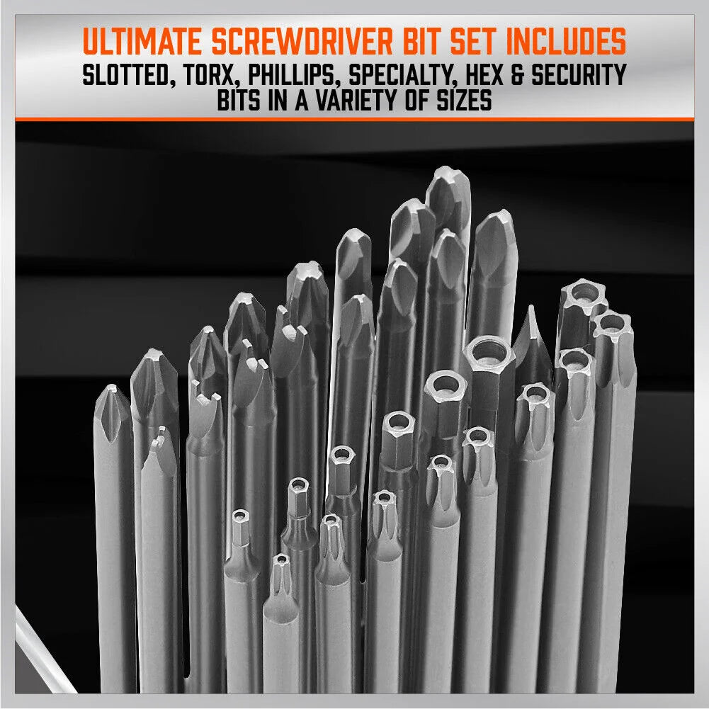 32 Piece Extra Long Screwdriver Bit Set - South East Clearance Centre