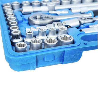 108 PCS Socket Ratchet Wrench Set 1/2" 1/4" Drive Screwdriver Screw Driver Bit 6PT - South East Clearance Centre