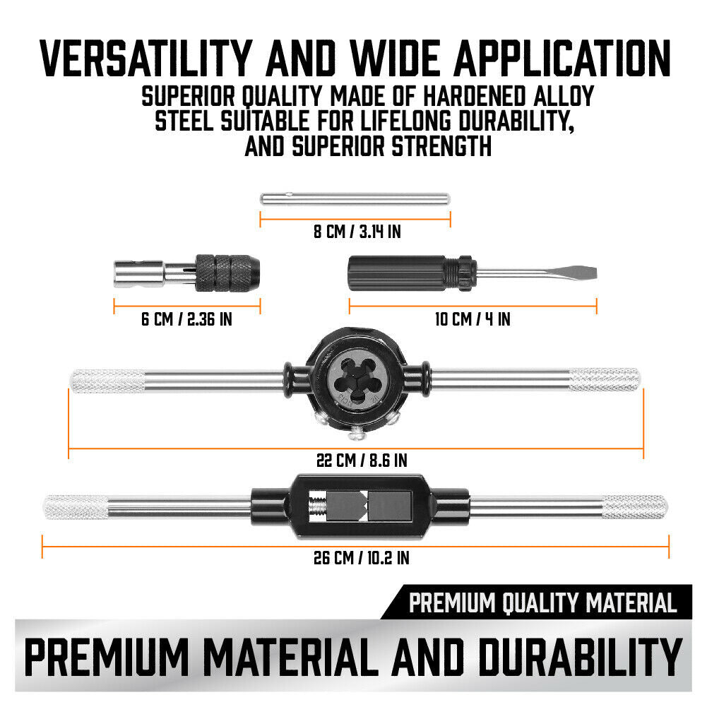 60 Piece Tap & Die Set | Metric & Imperial - South East Clearance Centre